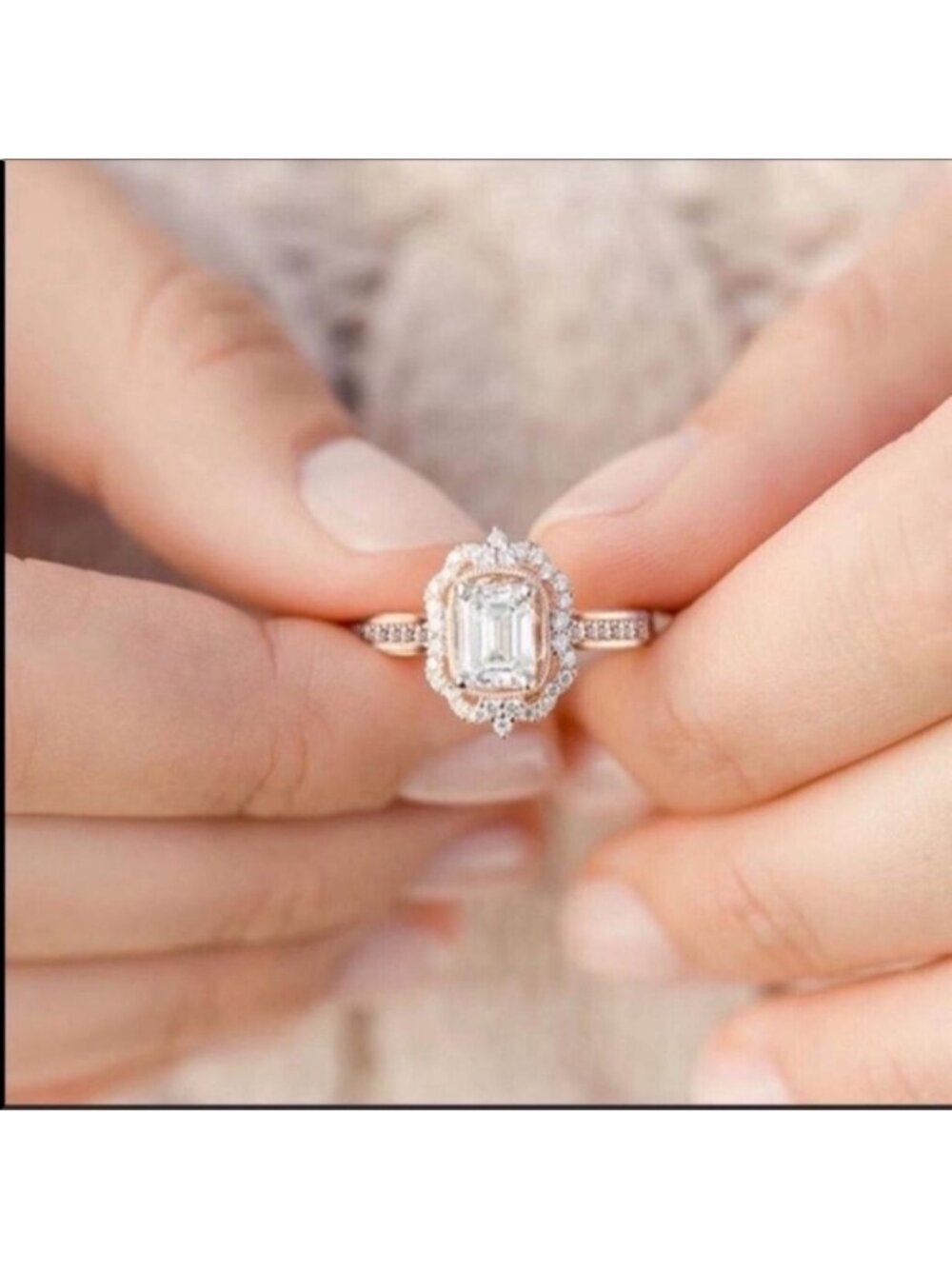 New rose gold plated ring Size 7